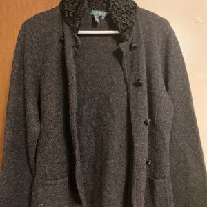 Women’s XL Dark Gray Cardigan